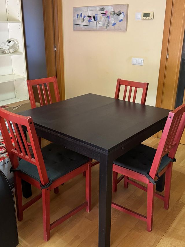 Mesa salón y sillas