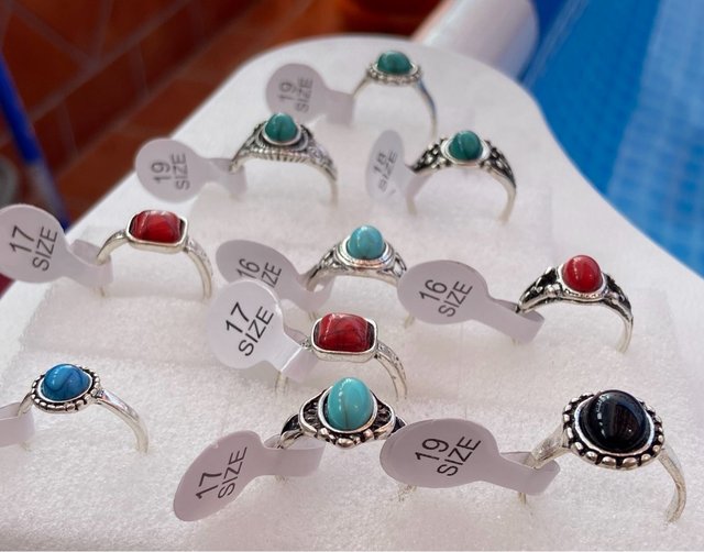 Anillos de Plata Tibetana