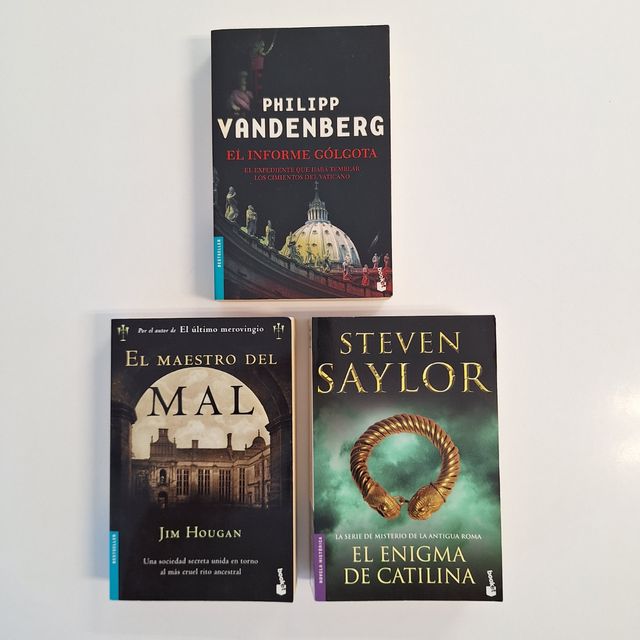 Lote 3 libros intriga histórica