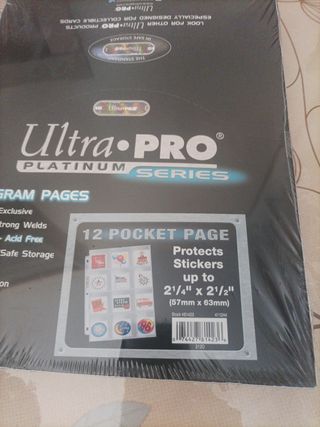 100 Hojas para guardar cromos