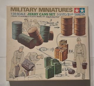 Tamiya - Miniature miliari - set secchi, barili
