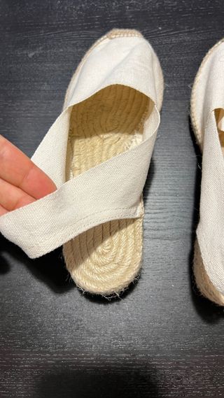 Alpargata 37 beige sin uso