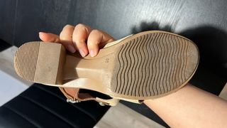 Alpargata 37 beige sin uso