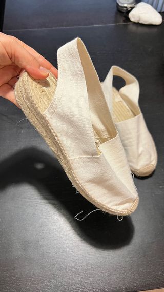 Alpargata 37 beige sin uso