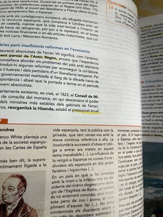 Libro de Història d’Españya 2º bach. Ed. Anaya