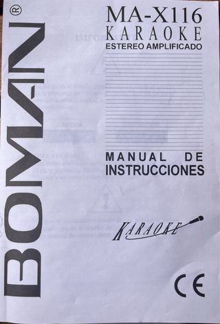 Stereo karaoke amplificador