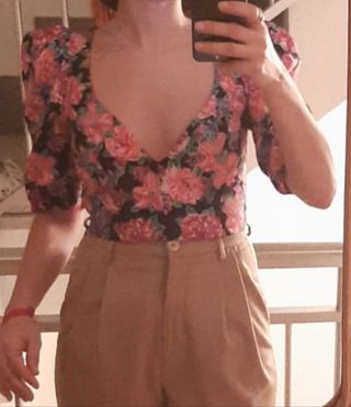 Camisa floral Zara 💐