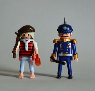 Playmobil Policia y Mendigo Victorianos