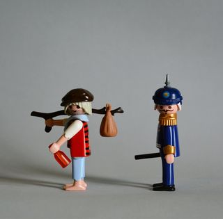 Playmobil Policia y Mendigo Victorianos