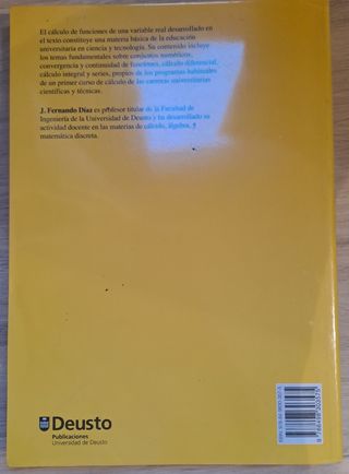 Cálculo de una variable (vol I y II).