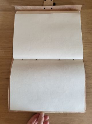 Diario/quaderno in pelle A4 fatto a mano