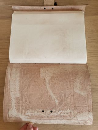Diario/quaderno in pelle A4 fatto a mano
