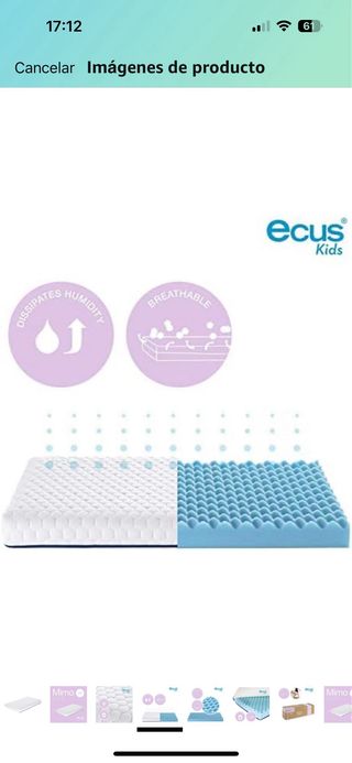 Colchón Minicuna 80cm