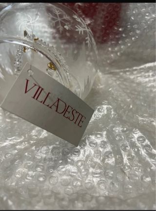 Palla in vetro con presepe