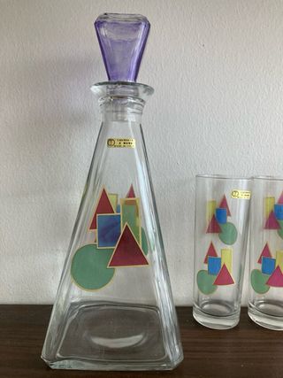 Servizio da cocktail in cristallo