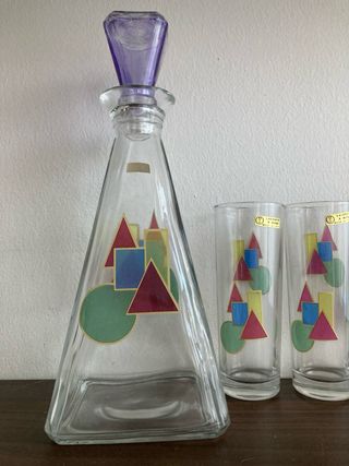 Servizio da cocktail in cristallo