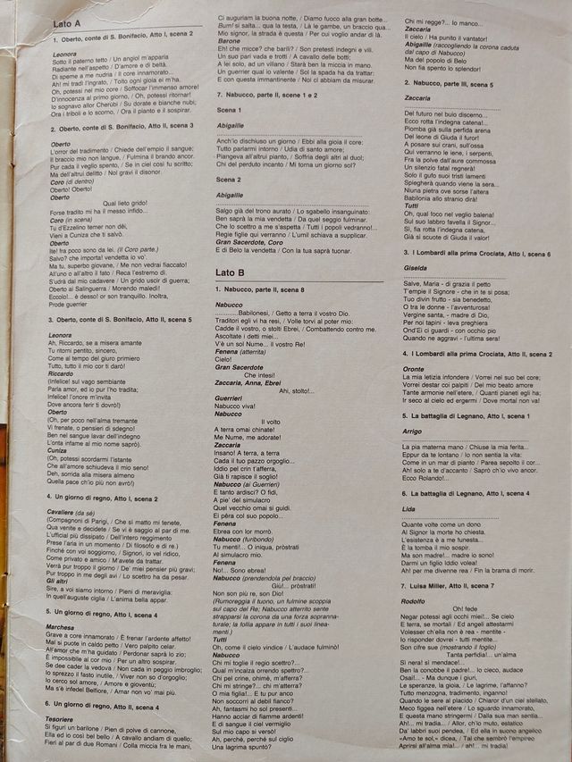 Collezione da 5 LP:Caruso,Verdi,Ravel,'60,Fre1987