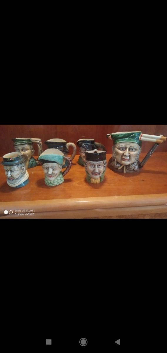 Jarras de cerveza de porcelana