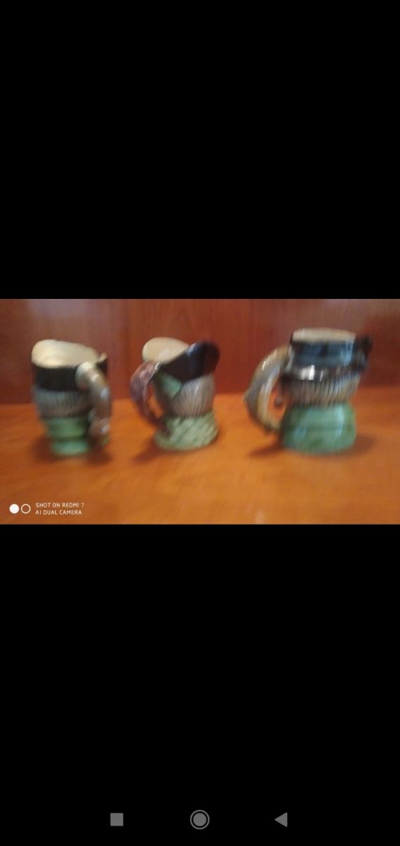 Jarras de cerveza de porcelana