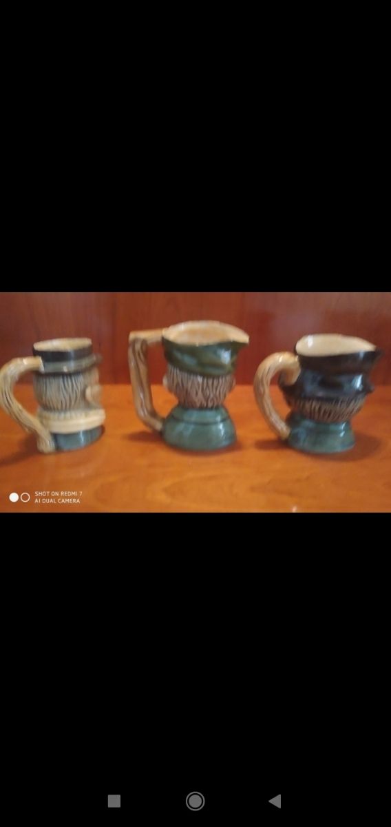 Jarras de cerveza de porcelana