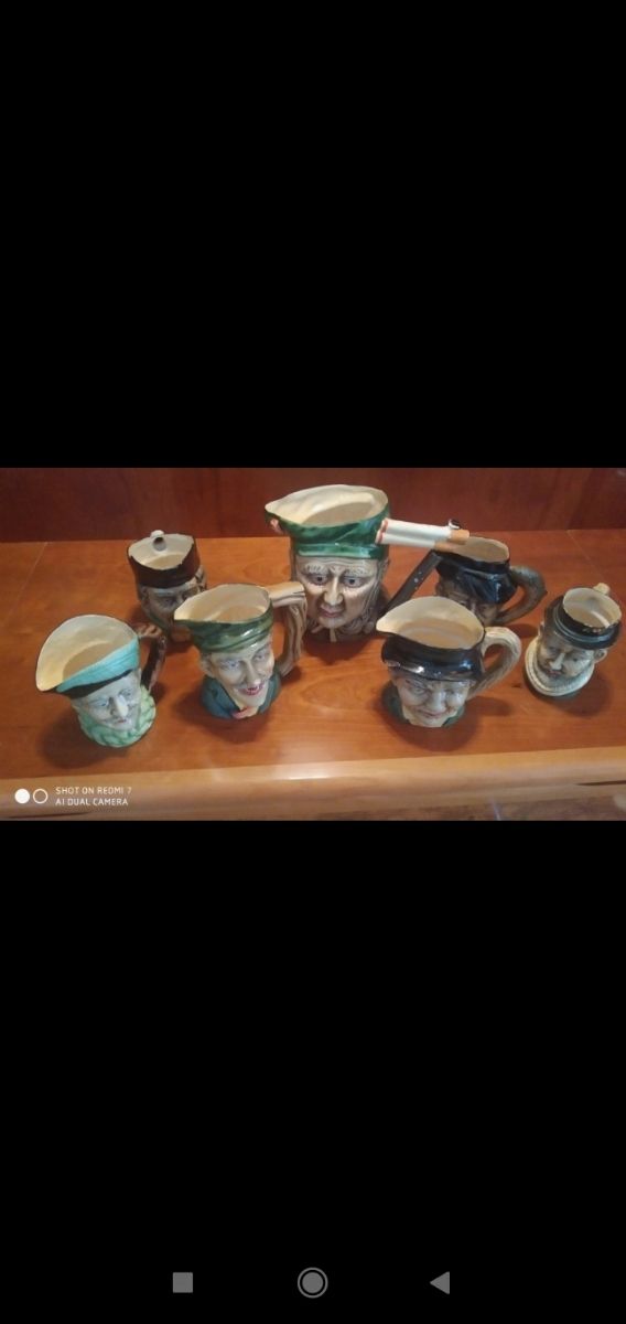 Jarras de cerveza de porcelana