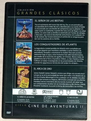 Cine de aventuras: 2 DVDs, 6 películas