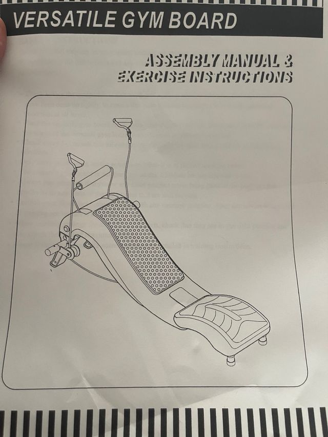 Tabla de ejercicio versatil (MULTIFUNCION)