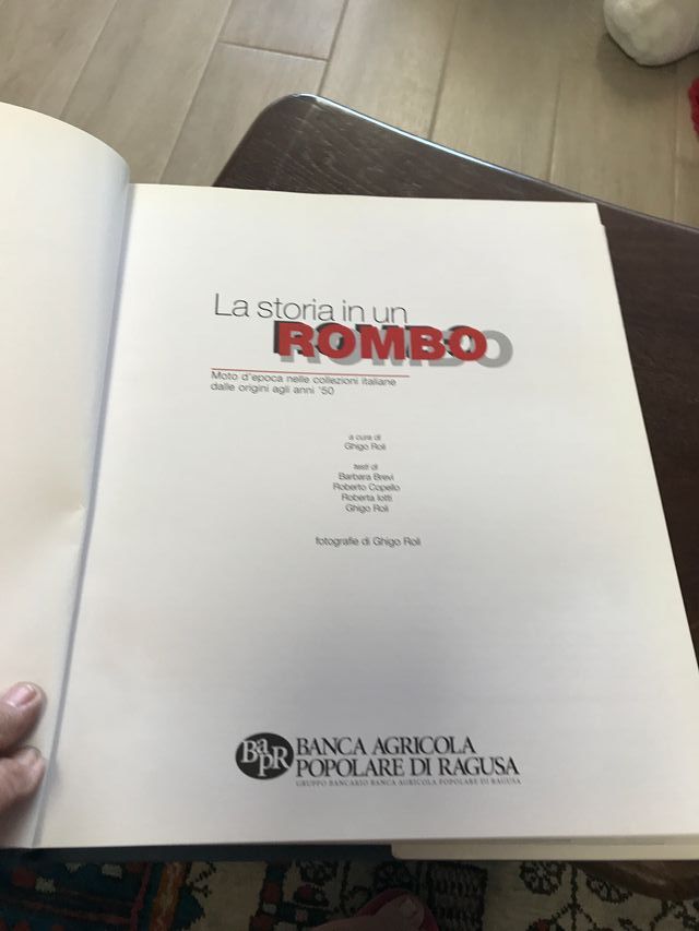 LA STORIA IN UN ROMBO - moto d'epoca italiane