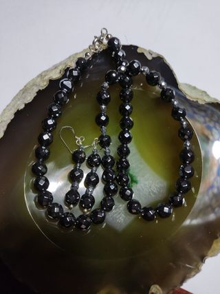 COLLAR HEMATITES FACETADO