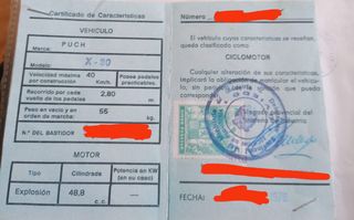 Ciclomotor PUCH X30 de 1976