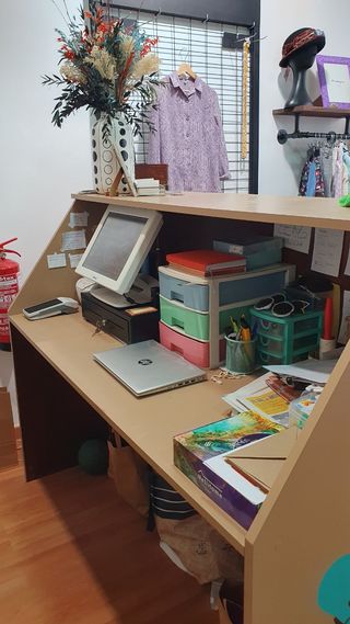 Mostrador madera grande