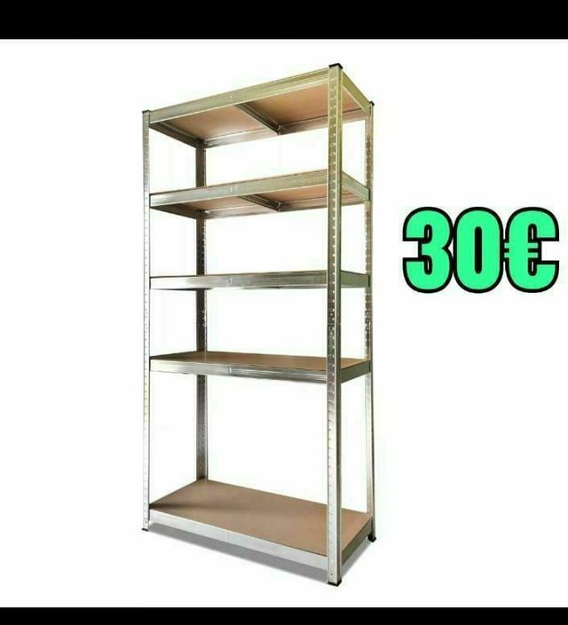 Estantería metálica. Unidades