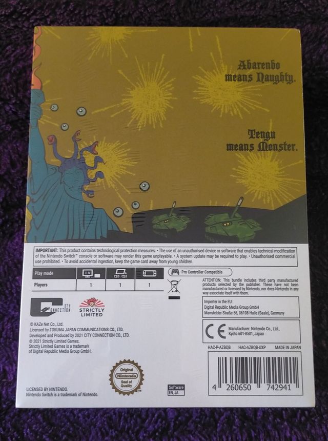 Zombie Nation Abarenbo Tengu Switch
