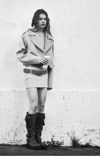 Cazadora Biker Zara 