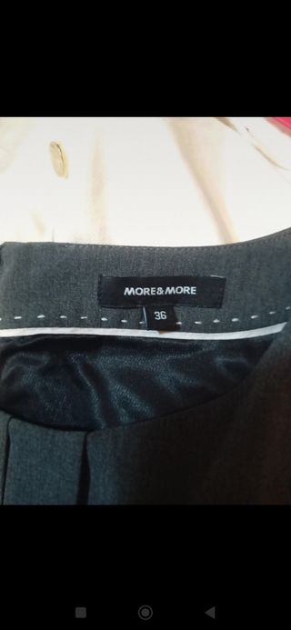 Vestido o falda pichi gris otoño invierno