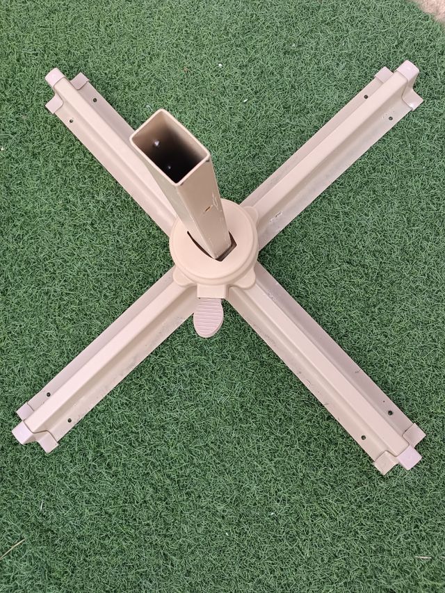 1 Sombrilla verde nueva 3x4M escéntrica giratoria