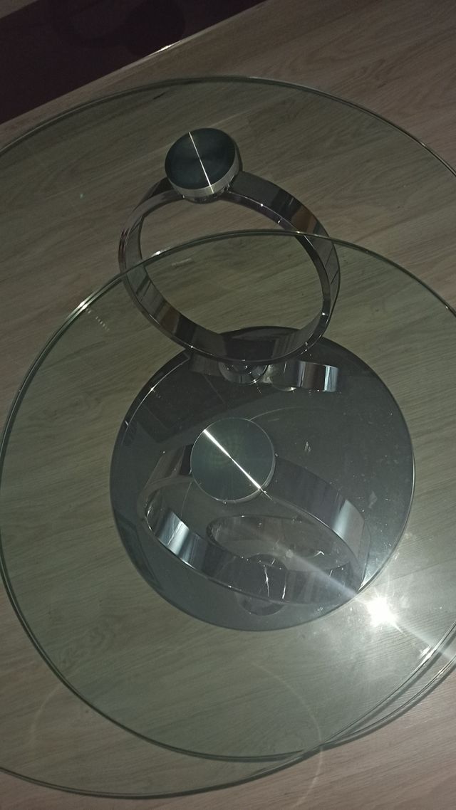 Mesa cristal centro de salon