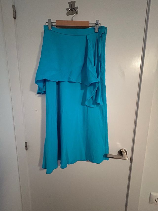 Falda sfera azuk turquesa