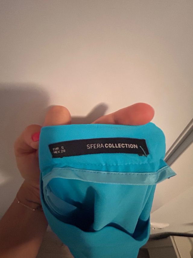 Falda sfera azuk turquesa