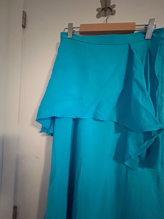 Falda sfera azuk turquesa