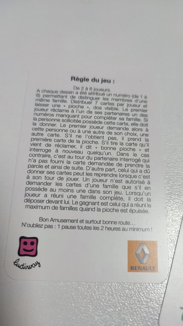 Juego cartas Renault