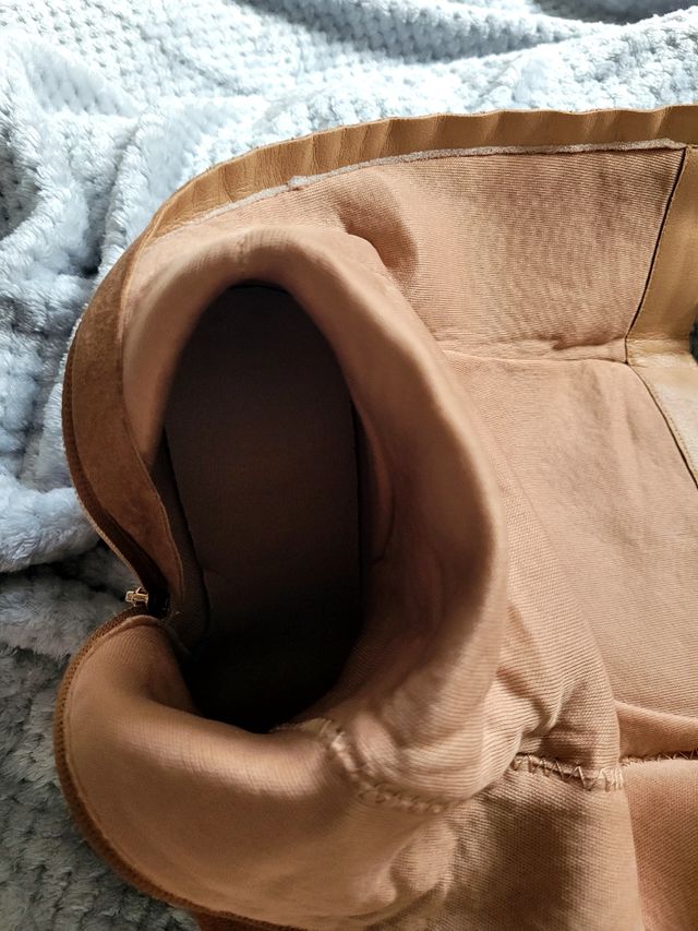 Botas plataforma beige