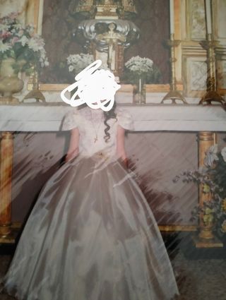 Vestido de comunión niña talla 9 , años