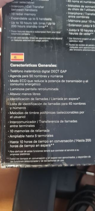 Teléfono fijo inalambrico motorola