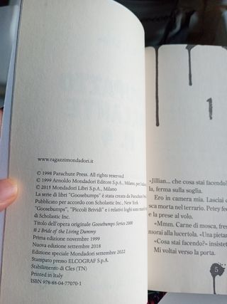 2 libri Piccoli Brividi 10anni +