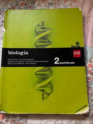 Libro biología 2ºBachillerato