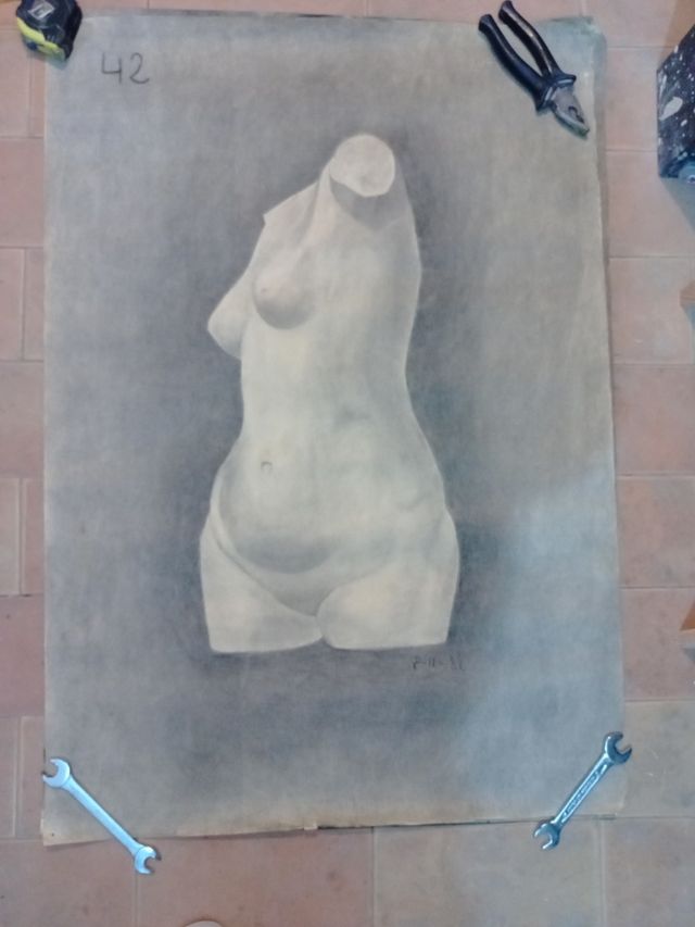 Cuadros al carboncillos