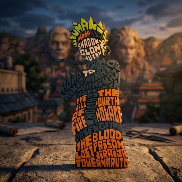 Naruto - Calligrama 3D