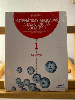 Libro Matematicas de sociales 1 bachiller