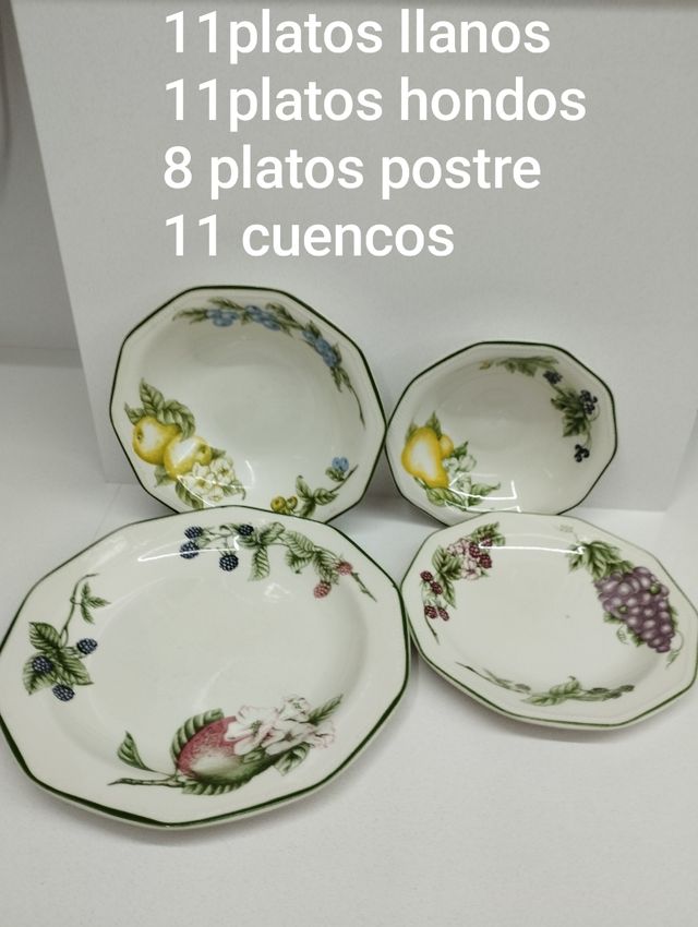 Dinner Plates Vajilla Victorian Orchard Loza Inglesa Churchill